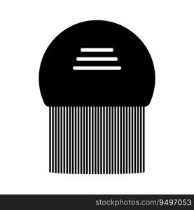 Dandruff comb icon vector illustration symbol design