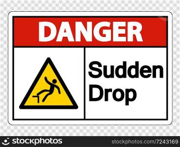 Danger Authorized Personnel Only Sign on transparent background,vector illustration