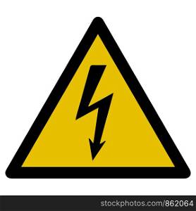 Danger Electrical Hazard Triangle Vector Black And Yellow Sign