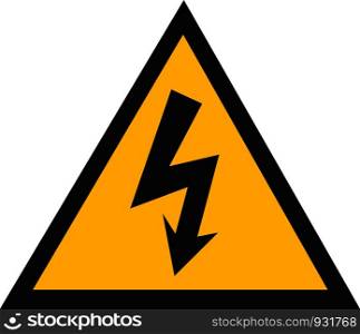 Danger Electrical Hazard Triangle Vector Black And Yellow Sign