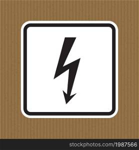 Danger High Voltage Symbol Sign Isolate On White Background,Vector Illustration