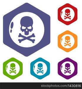 Danger icon. Simple illustration of danger vector icon for web. Danger icon, simple black style