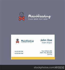 Danger logo Design with business card template. Elegant corporate identity. - Vector