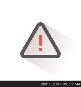 Danger sign. Isolated color icon. Weather glyph vector illustration
