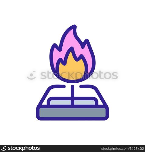 danger to light box of matches icon vector. danger to light box of matches sign. color symbol illustration. danger to light box of matches icon vector outline illustration