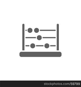 Dark abacus icon on a white background