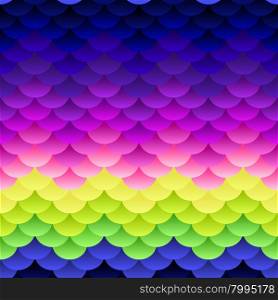 Dark and bright neon blobs enhanced seamless vector background