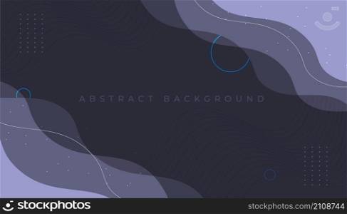 Dark background with waves shapes
