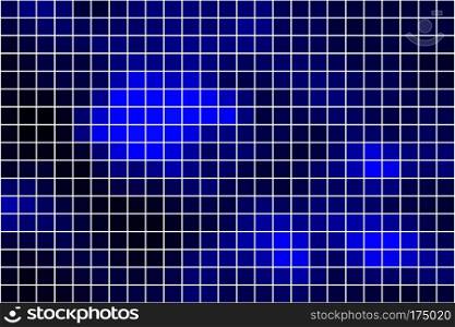 Dark blue abstract vector square tiles over white mosaic background