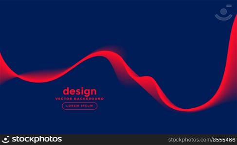 dark blue background with red wave design