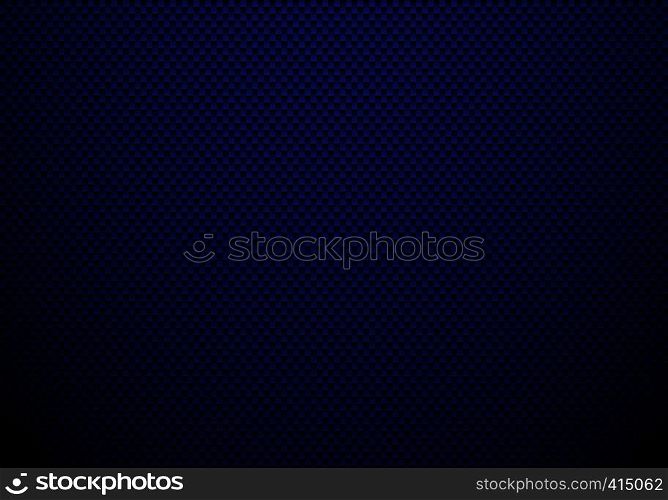Dark blue carbon fiber background and texture with lighting. Material wallpaper for car tuning or service. Vector illustration