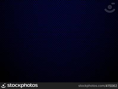 Dark blue carbon fiber background and texture with lighting. Material wallpaper for car tuning or service. Vector illustration