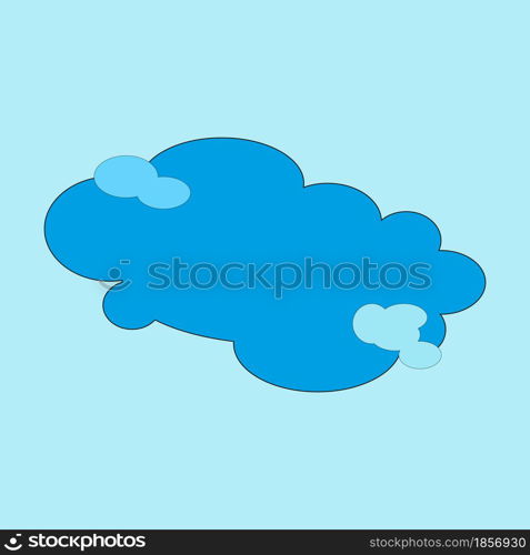 Dark blue cloud on blue background. Nature background. Emblem for weather forecast. Vector illustration. Stock image. EPS 10.. Dark blue cloud on blue background. Nature background. Emblem for weather forecast. Vector illustration. Stock image.