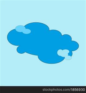 Dark blue cloud on blue background. Nature background. Emblem for weather forecast. Vector illustration. Stock image. EPS 10.. Dark blue cloud on blue background. Nature background. Emblem for weather forecast. Vector illustration. Stock image.