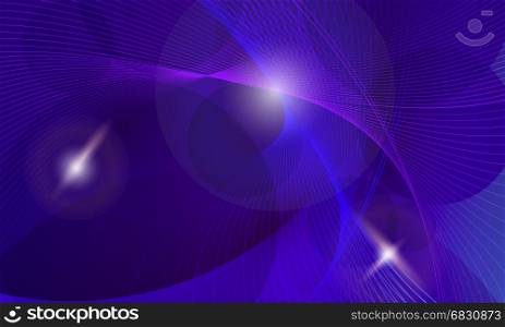 Dark blue futuristic glowing vector background. Fantasy lines dynamic wavy cyberspace.