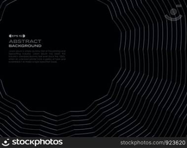 Dark blue geometric zig zag line of abstract background, vector eps10