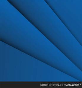 Dark blue overlap layer paper material design, stock vector