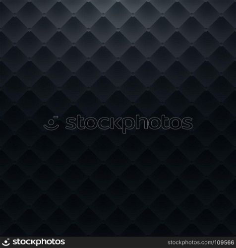 Dark blue square luxury pattern sofa texture background vector illustration