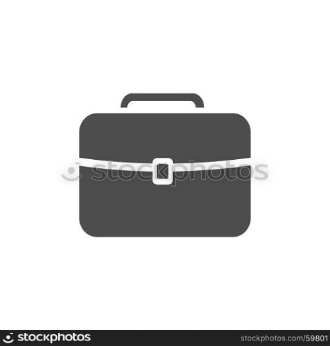 Dark briefcase icon on a white background