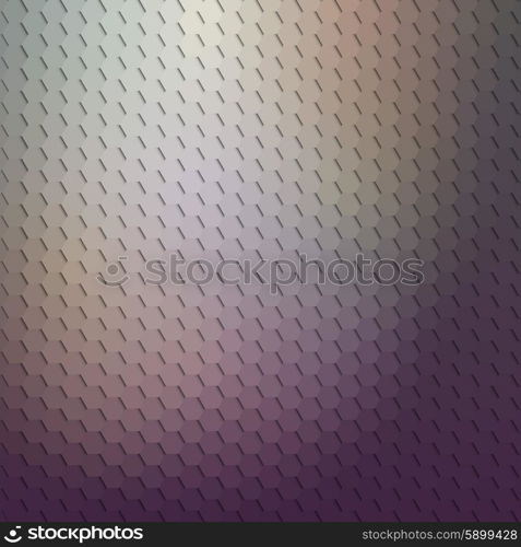 Dark geometric background, abstract hexagonal pattern vector.