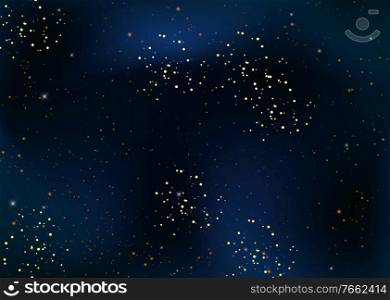 Dark Glossy Night Sky with Stars Background. Vector Ilustration EPS10. Dark Glossy Night Sky with Stars Background. Vector Ilustration