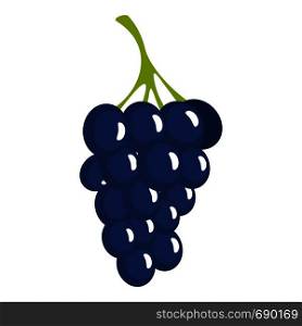 Dark grape icon. Cartoon illustration of small grape vector icon for web. Dark grape icon, cartoon style