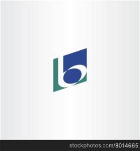 dark green blue b letter b logo icon vector design