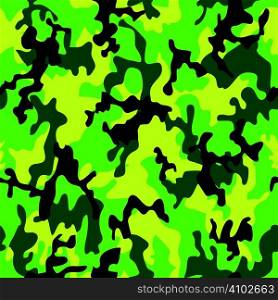 Dark green jungle camouflage with seamless repeating design