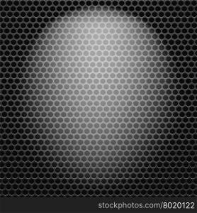 Dark Iron Perforated Background. Abstract Circle Pattern.. Dark Iron Perforated Background.