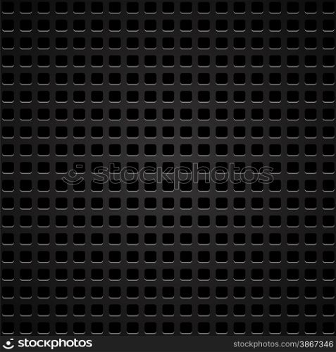 Dark Iron Perforated Background. Abstract Perforated Pattern.. Perforated Texture