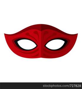 Dark mask icon. Flat illustration of dark mask vector icon for web. Dark mask icon, flat style