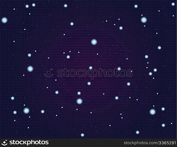 Dark night star sky. Abstract background. Vector illustration.