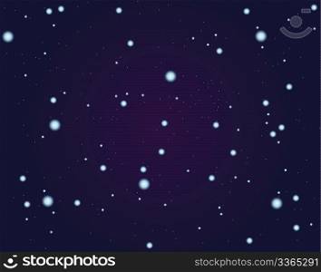 Dark night star sky. Abstract background. Vector illustration.