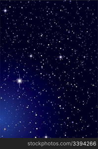 Dark nights sky with stella galaxy and twinkle stars