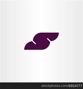 dark purple s logo icon vector symbol