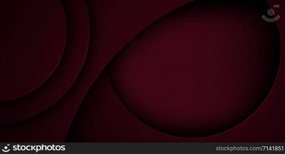 Dark red abstract vector background with overlapping characteristics.