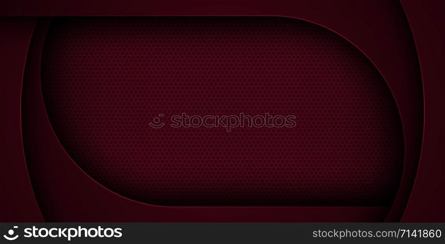 Dark red abstract vector background with overlapping characteristics.