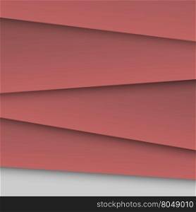 Dark red overlap layer paper material design, stock vector