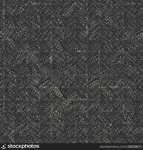 Dark scribble seamless pattern