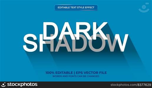 Dark Shadow - Editable Text Effect, Font Style Graphic Illustration