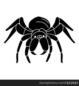 Dark spider icon. Simple illustration of dark spider vector icon for web design isolated on white background. Dark spider icon, simple style