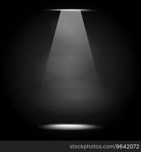 Dark spotlight design background for element Vector Image