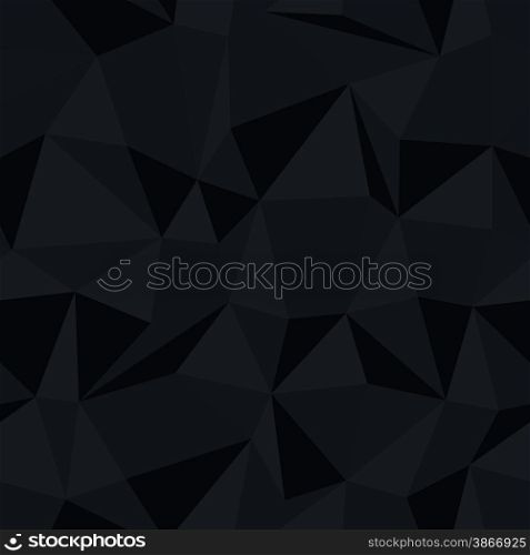 Dark triangle seamless monochrome pattern