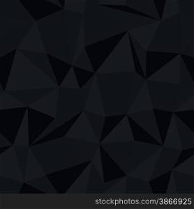 Dark triangle seamless monochrome pattern