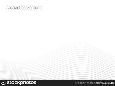 Dark wave curves on a light background. Sinuous lines for covers, banners, posters and creative design