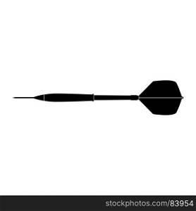 Dart arrow black icon .