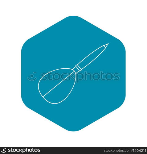 Dart arrow icon. Outline illustration of dart arrow vector icon for web. Dart arrow icon, outline style