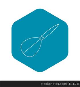 Dart arrow icon. Outline illustration of dart arrow vector icon for web. Dart arrow icon, outline style