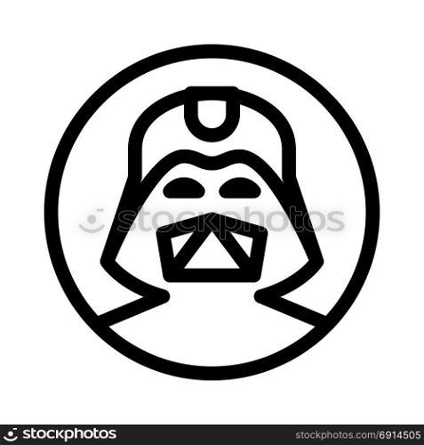 darth vader, icon on isolated background