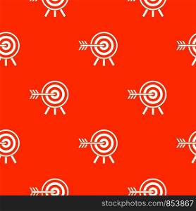 Darts pattern repeat seamless in orange color for any design. Vector geometric illustration. Darts pattern seamless